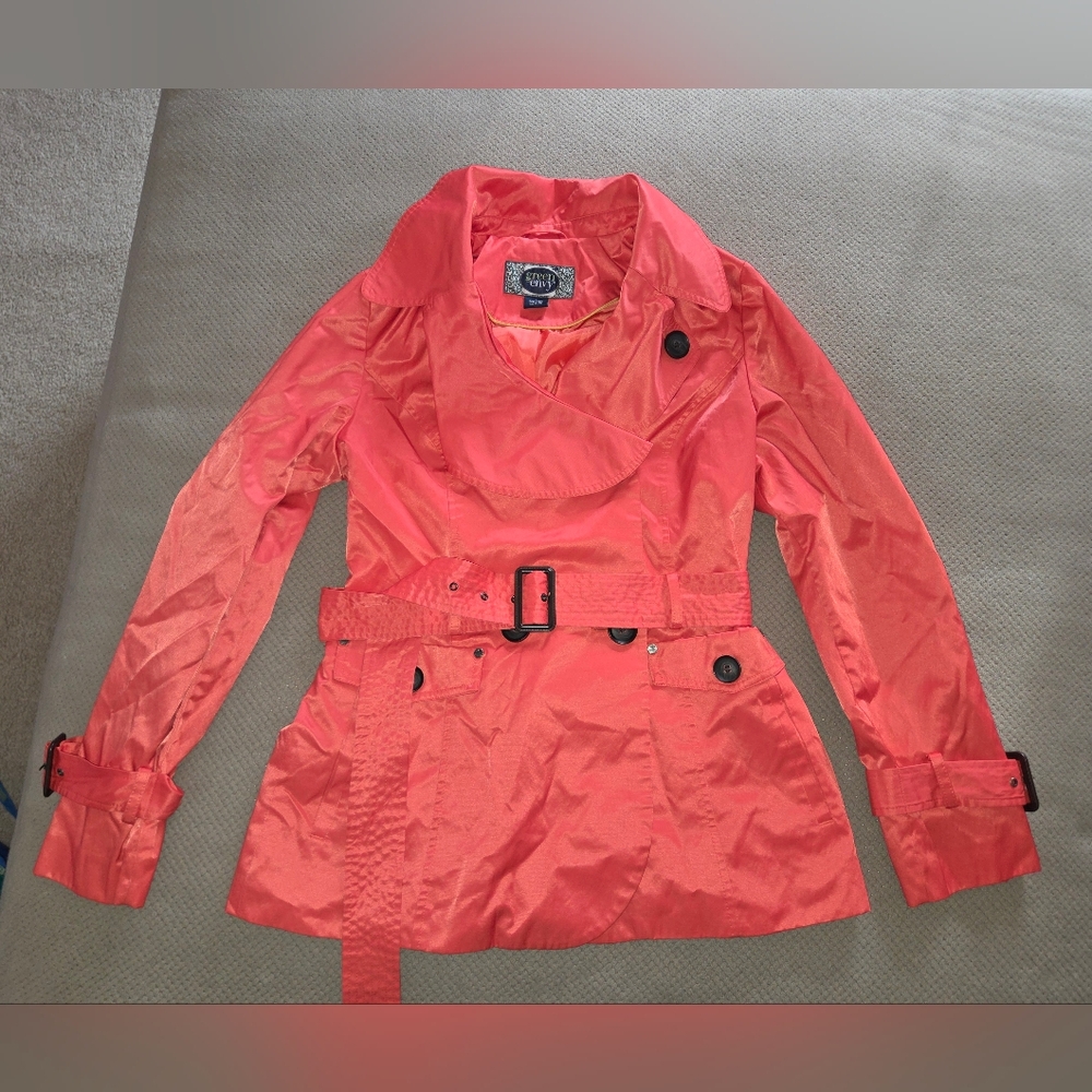 Green Envy Women's Coral trench coat large